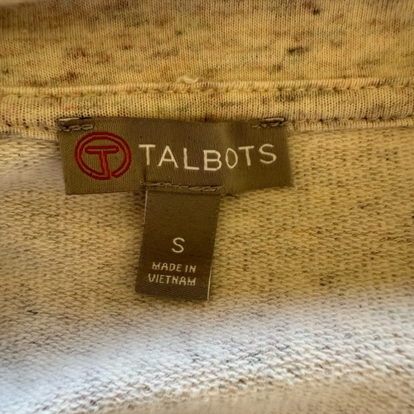 Talbots Asymmetrical Snap Neck Pullover with Pockets in Size Small - Picture 6 of 8